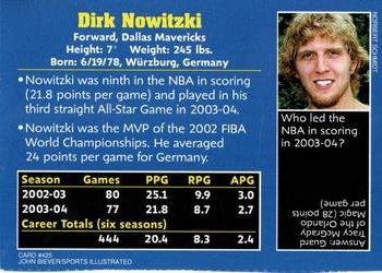 2004 Sports Illustrated for Kids #425 Dirk Nowitzki Back