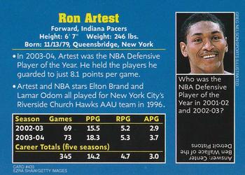 2004 Sports Illustrated for Kids #433 Ron Artest Back