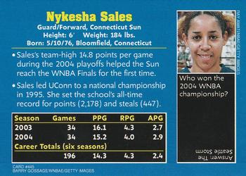 2005 Sports Illustrated for Kids #445 Nykesha Sales Back