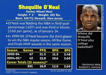 2005 Sports Illustrated for Kids #473 Shaquille O'Neal Back