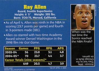 2005 Sports Illustrated for Kids #491 Ray Allen Back