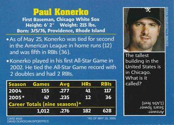 2005 Sports Illustrated for Kids #505 Paul Konerko Back