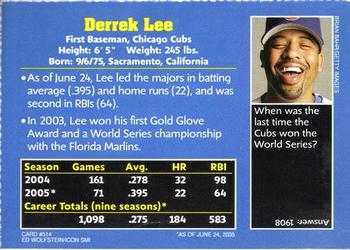 2005 Sports Illustrated for Kids #514 Derrek Lee Back