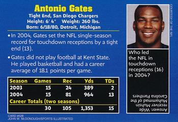 2005 Sports Illustrated for Kids #528 Antonio Gates Back