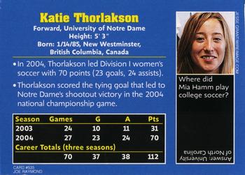 2005 Sports Illustrated for Kids #535 Katie Thorlakson Back
