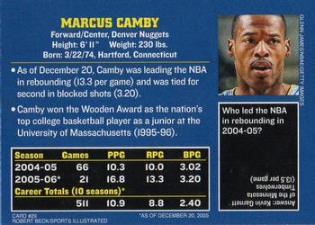 2006 Sports Illustrated for Kids #29 Marcus Camby Back