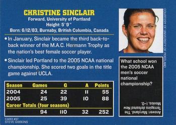 2006 Sports Illustrated for Kids #37 Christine Sinclair Back