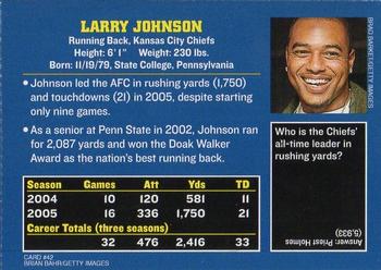 2006 Sports Illustrated for Kids #42 Larry Johnson Back