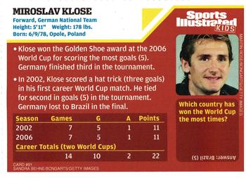 2006 Sports Illustrated for Kids #91 Miroslav Klose Back
