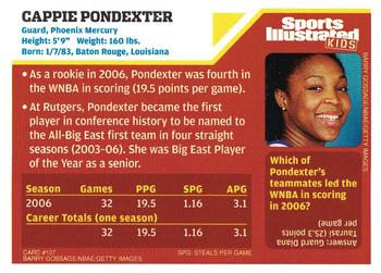 2006 Sports Illustrated for Kids #107 Cappie Pondexter Back