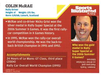 2006 Sports Illustrated for Kids #117 Colin McRae Back