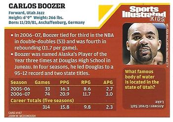 2007 Sports Illustrated for Kids #167 Carlos Boozer Back