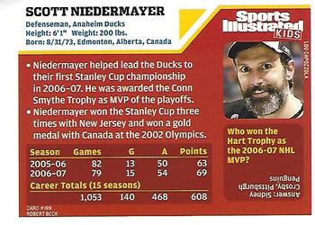 2007 Sports Illustrated for Kids #189 Scott Niedermayer Back