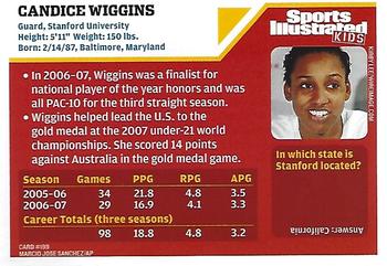 2007 Sports Illustrated for Kids #199 Candice Wiggins Back