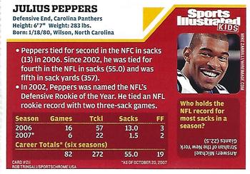 2007 Sports Illustrated for Kids #211 Julius Peppers Back