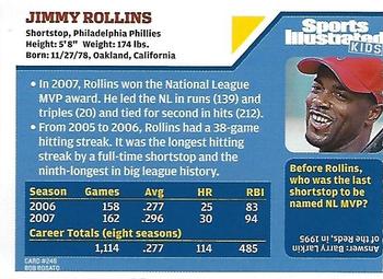 2008 Sports Illustrated for Kids #248 Jimmy Rollins Back