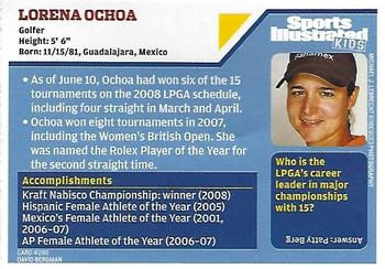 2008 Sports Illustrated for Kids #285 Lorena Ochoa Back