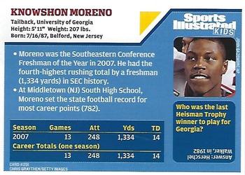 2008 Sports Illustrated for Kids #291 Knowshon Moreno Back