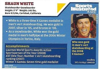 2008 Shaun White 3D Sports Illustrated For Kids Uncut Card Sheet  Snowboarder