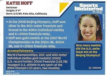 2008 Sports Illustrated for Kids #315 Katie Hoff Back