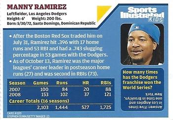 2008 Sports Illustrated for Kids #320 Manny Ramirez Back