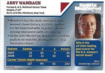 2009 Sports Illustrated for Kids #337 Abby Wambach Back