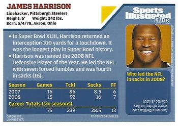2009 Sports Illustrated for Kids #356 James Harrison Back