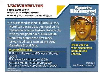 2009 Sports Illustrated for Kids #360 Lewis Hamilton Back