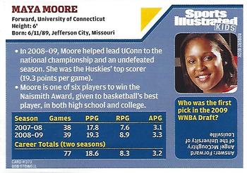 2009 Sports Illustrated for Kids #373 Maya Moore Back