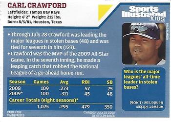 2009 Sports Illustrated for Kids #398 Carl Crawford Back