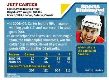 2009 Sports Illustrated for Kids #413 Jeff Carter Back