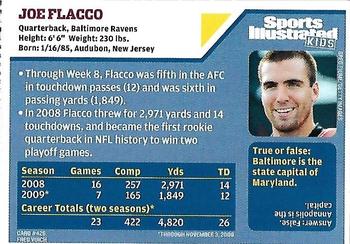 2009 Sports Illustrated for Kids #426 Joe Flacco Back