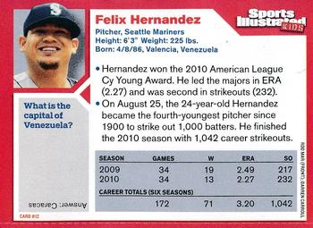 2011 Sports Illustrated for Kids #12 Felix Hernandez Back