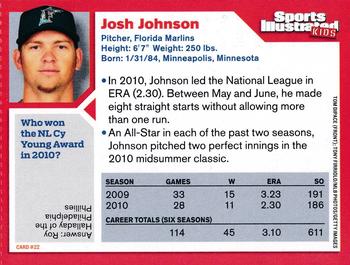 2011 Sports Illustrated for Kids #22 Josh Johnson Back