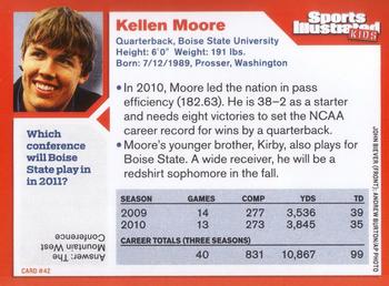 2011 Sports Illustrated for Kids #42 Kellen Moore Back