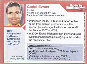 2011 Sports Illustrated for Kids #76 Cadel Evans Back