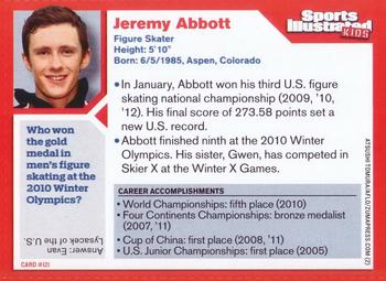 2012 Sports Illustrated for Kids #121 Jeremy Abbott Back