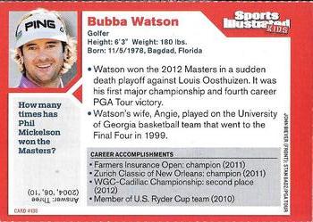 2012 Sports Illustrated for Kids #136 Bubba Watson Back