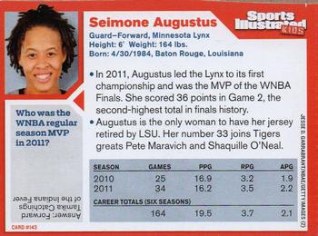 2012 Sports Illustrated for Kids #143 Seimone Augustus Back