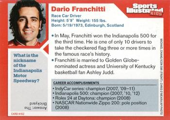 2012 Sports Illustrated for Kids #162 Dario Franchitti Back