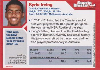 2012 Sports Illustrated for Kids #163 Kyrie Irving Back