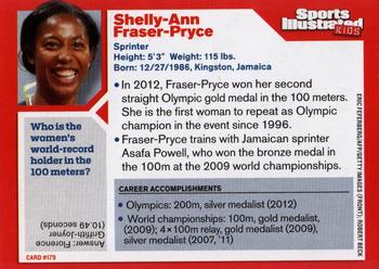 2012 Sports Illustrated for Kids #179 Shelly-Ann Fraser-Pryce Back