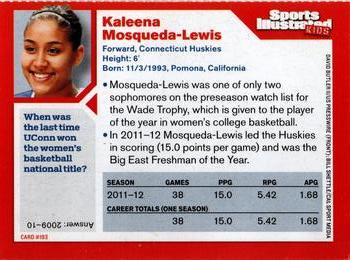 2012 Sports Illustrated for Kids #193 Kaleena Mosqueda-Lewis Back