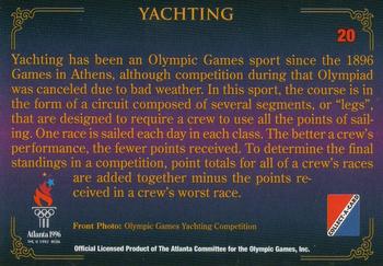 1996 Collect-A-Card Centennial Olympic Games Collection #20 Yachting Back