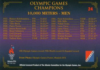 1996 Collect-A-Card Centennial Olympic Games Collection #24 10,000 Meters - Men Back
