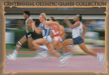 1996 Collect-A-Card Centennial Olympic Games Collection #35 Sprinters Front