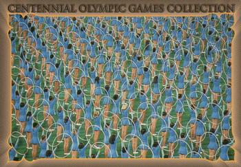 1996 Collect-A-Card Centennial Olympic Games Collection #40 4 x 100-Meter Relay - Men Front