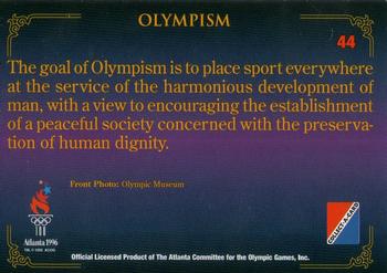 1996 Collect-A-Card Centennial Olympic Games Collection #44 Olympism Back