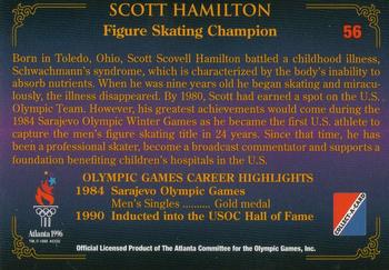 1996 Collect-A-Card Centennial Olympic Games Collection #56 Scott Hamilton Back