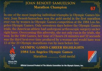 1996 Collect-A-Card Centennial Olympic Games Collection #67 Joan Benoit-Samuelson Back